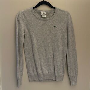 Neutral Perfect condition light grey Lacoste sweater